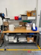 Uline Industrial Work Table with Contents