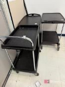 Lot (3) Metro Push Carts on Casters