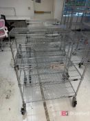 Lot (5) Uline Wire Carts on Locking Casters; 36