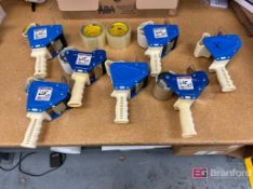 Lot of (7) Uline Tape Guns; (2) Rolls of Tape