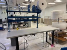 Shipping and Receiving Station w/ Wire Rack on Casters