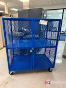 Locking Wire Storage Cage on Casters; 48