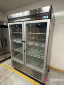 Nor Lake 2 Door Glass Refrigerator; Model: GR499SSG/0;