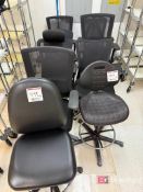 Lot (9) Production Chairs; Black