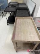 Lot (5) Uline Push Carts on Casters