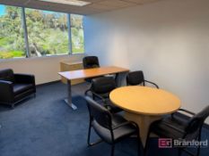 Office w/ Contents incl Flexispot 6' Long Electric Height Desks, etc