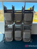 Lot (5) Uline 8' Long Folding Tables, (45) Folding Chairs