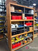 (2) Sections of Shelving w/ Contents