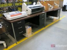 (3) Office Desks, Work Bench