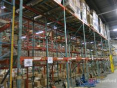 (10) Sections of Bolt Together Single Carriage Push Back Pallet Racking