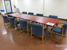 (4) Cafeteria Chairs, (10) Upholstered Chair