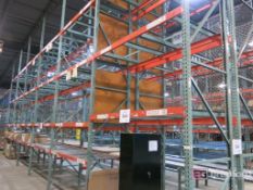 (6) Sections of Clip Together Single Carriage Push Back Racking
