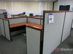 Large Lot of Office Cubicles, Desks
