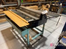 Width Adjustable Plastic Binding Ring Roll Cutter w/ Accumulation Table