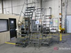 (4) Assorted Portable Aircraft Style Staircases
