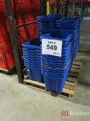 Pallet Lot of Nestable Recycling Totes