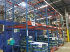 (3) Sections of Bolt Together Single Carriage Push Back Racking