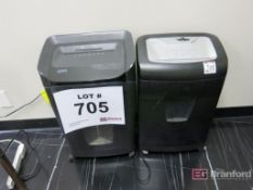 (2) Staples Paper Shredders