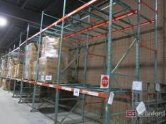 (4) Sections of Bolt Together Single Carriage Push Back Racking
