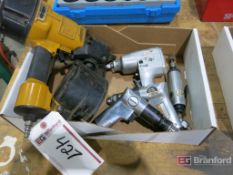Stanley Bostitch Pneumatic Stapler, (2) Pneumatic Right Angle Screwdrivers