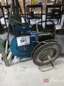 Lot of (1) Polypropylene Banding Cart, (1) Metal Banding Cart