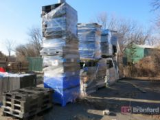 Lot of Standard Sized Plastic Pallets, Located Outside
