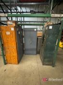 (3) 2-Door Metal Storage Cabinets w/ Contents