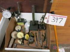 Lot of Dial Gages w/ Dial Stands
