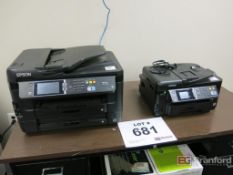(2) Epson Workforce Color Scan Copy Printers