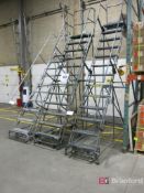 (3) Aircraft Style Portable Staircases