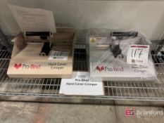 (2) Pro-Bind Hardcover Crimpers Manual Crimping Machines