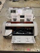 (2) Electric Cardmate Business Slitters