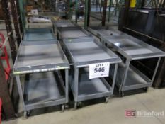 Lot of (7) Metal Carts