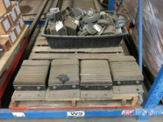 Lot of Wheel Chucks, Loading Dock Dumpers, Casters