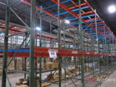 Lot of (10) Sections of Single Carriage Push Back Pallet Racking