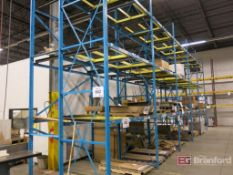 (5) Sections of Single Carriage Push Back Bolt Together Racking