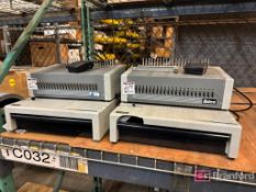 (2) Ibico Model EPK-21 Heavy Duty Metal Punch Combi Binding Machines