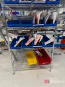 (2) Uline Metal Racks; one w/ casters