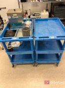 (2) Plastic Push Carts
