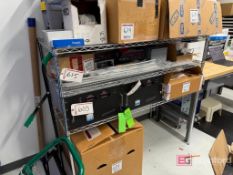 Uline Metal Rack with Miscellaneous Semicore Spare Parts