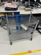 (3) Uline Metal Racks inlc (1) w/ casters