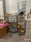 Uline Industrial Metal Cage/(2) Uine Industrial Metal Racking;