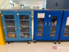 (2) Metal Storage Cabinets. Both on Casters