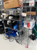 (1) Uline Metal Rack; (1) Metal Rack