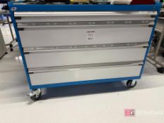 Rousseau Industrial Metal Toolbox on casters w/ contents