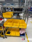 (2) Uline Metro Racks; (1) Desk