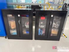 (2) Small Metal Storage Cabinets