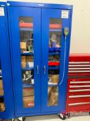 Sandusky Metal Storage Cabinets on Casters with contents
