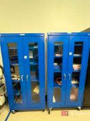 (2) Sandusky Metal Storage Cabinet on Casters, w/o contents
