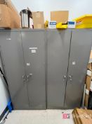 (2) Metal Storage Cabinets w/ contents